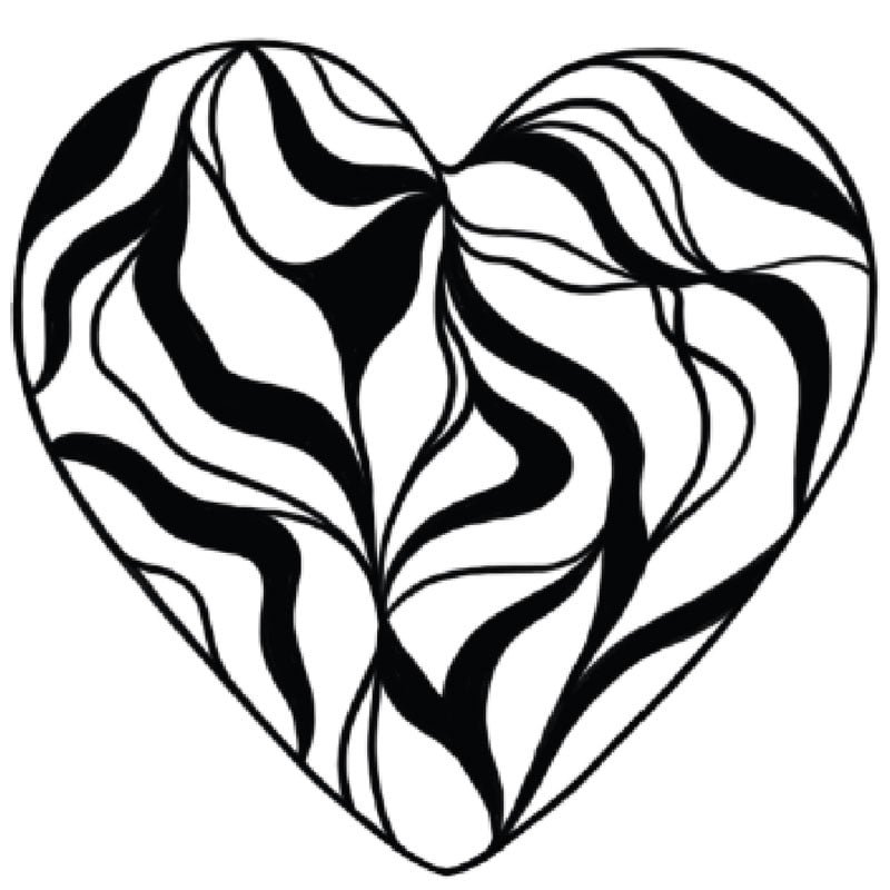 coeur abstrait salon tatouage booom tattoo