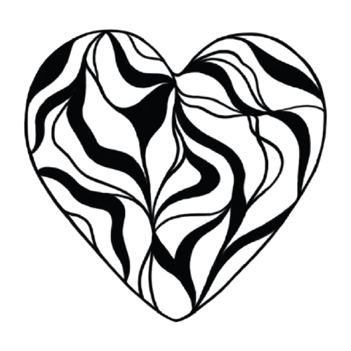 coeur abstrait tatouage booom tattoo