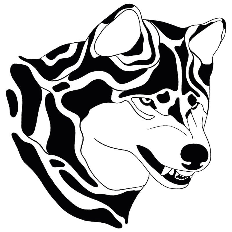 loup abstrait salon tatouage booom tattoo